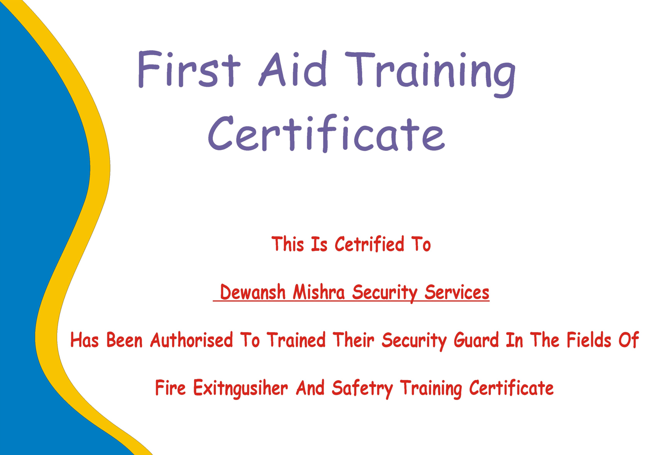 First Aid Training